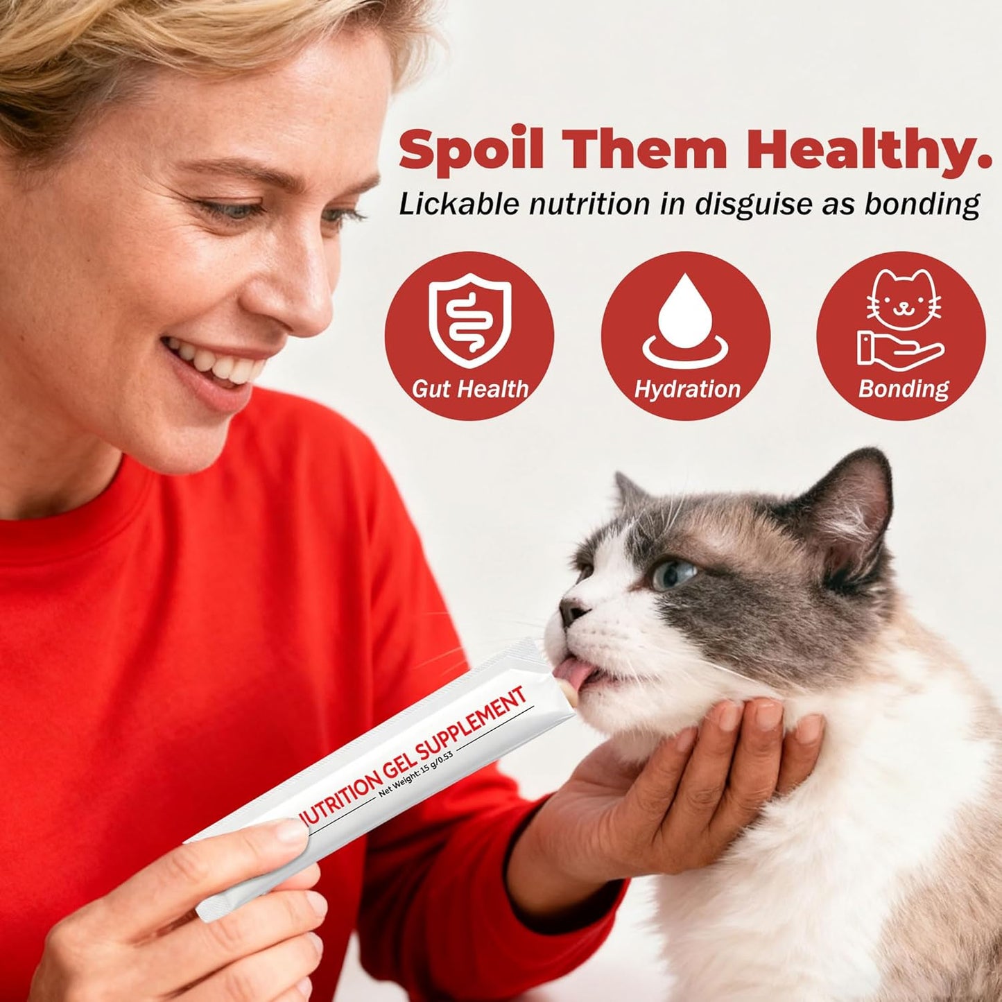 Probiotic Cat Bars for Cats | 8 Highly Active Probiotics + Prebiotics | Gastrointestinal Health | Chicken Flavor | Easy to Digest | Stool Fighter (12g x 30 Bars)