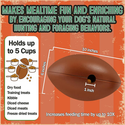 Food Puzzle Feeder for Dogs, Mentally Stimulating Enrichment Toy, Made in USA, BPA-Free Durable Foraging Toy, Reduces Anxiety and Destructive Behavior, Slow Feeder Dog Bowls, 5C