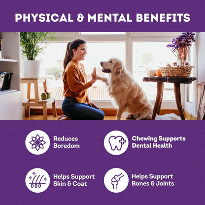 USA Collagen Rolls 9-10" Dog Chew Treats - Natural Flavor, 4 Count/1 Pack