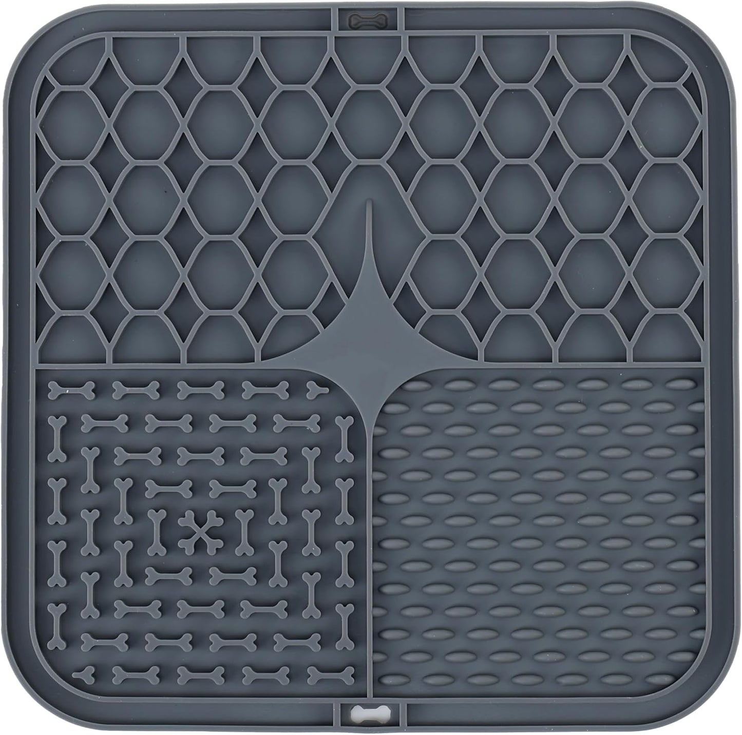 Park Life Designs Calming Lick Mat, 9-Inch, Silicone, Dark Grey