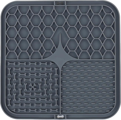 Park Life Designs Calming Lick Mat, 9-Inch, Silicone, Dark Grey
