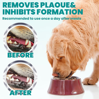 Dental Care Finger Wipes 60 Counts,Teeth Cleaning Finger Wipes for Dogs & Cats,Reduces Plaque & Freshens Breath, Mint Scent