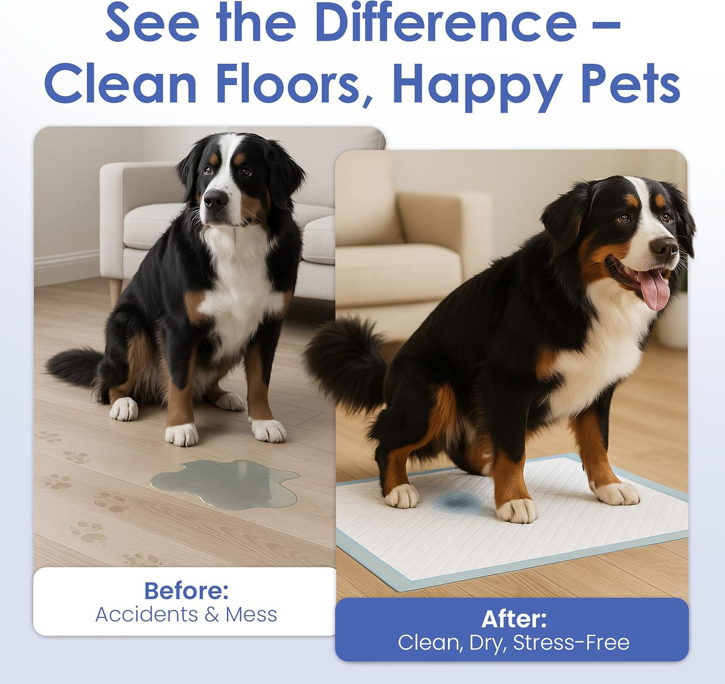 American Kennel Club Scented Puppy Training Pads with Ultra Absorbent Quick Dry Gel – 28 x 30 Pee Pads for Dogs - Fresh Scented - 50 Count, XL