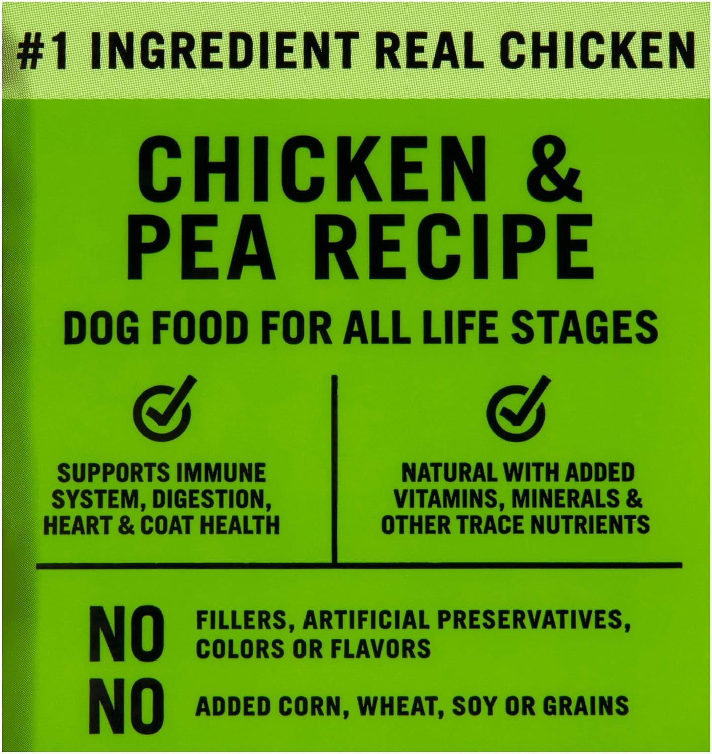 Purre Balance Chicken & Pea Recipe Dry Dog Food, Grain-Free, 4 Lbs - Dry Dog Food for Dogs of All Life Stages - Real Chicken is The First Ingredient