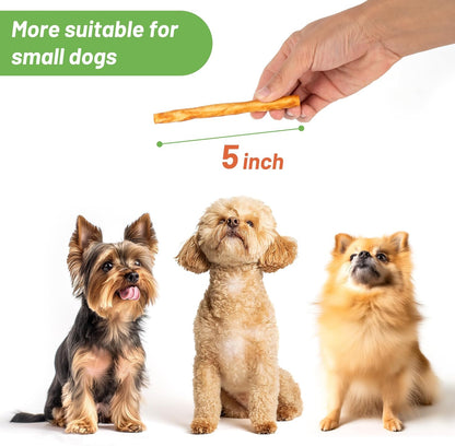 MON2SUN Chicken Collagen Sticks for Dogs, 5 Inch Teeth Cleaning Collagen Chews for Small Dogs (Chicken Flavored), Healthy Snacks, 10.58oz (40 Count-Pack of 1)