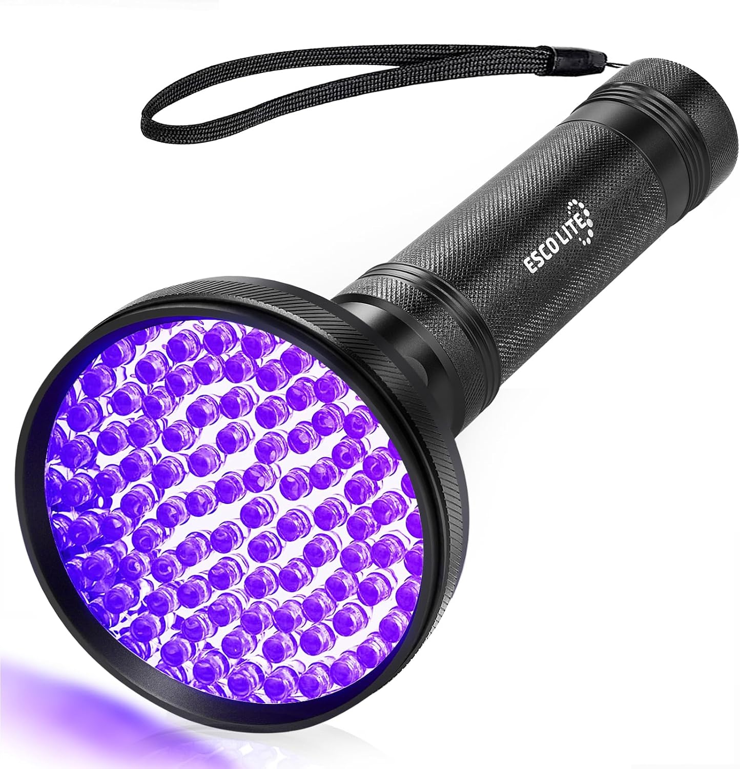 ESCO LITE UV Flashlight Black Light, 100 LED 395 nM Ultraviolet Flashlights UV Blacklight Detector for Dog Urine, Pet Stains and Bed Bug