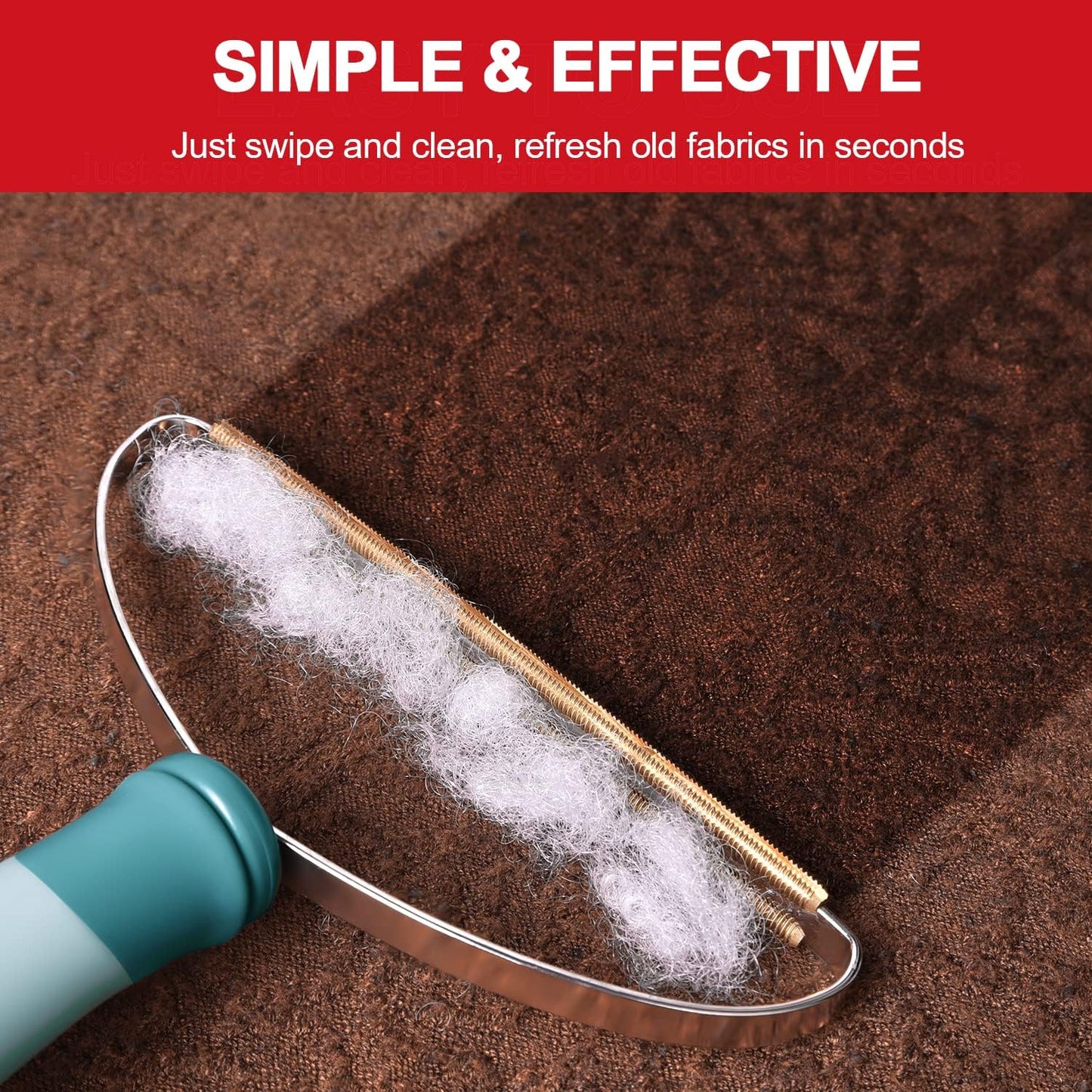 Dog Cat Hair Remover for Deep Cleaning, Lint Cleaner Pro, Pet Fur Removal Tool, Portable Carpet Scraper Rake, Fuzz Hairball Shaver Brush for Carpet, Car Mat, Couch, Pet Bed, Furniture, Rug