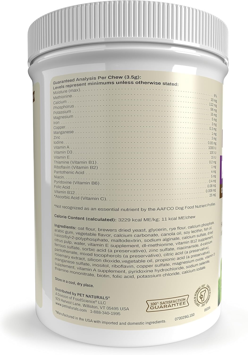 Pet Naturals Daily Multivitamin for Dogs, Veggie Flavor, 150 Chews - Yummy Chews with Amino Acids, and Antioxidants - Supports Energy, Metabolic Function and Pet Wellness