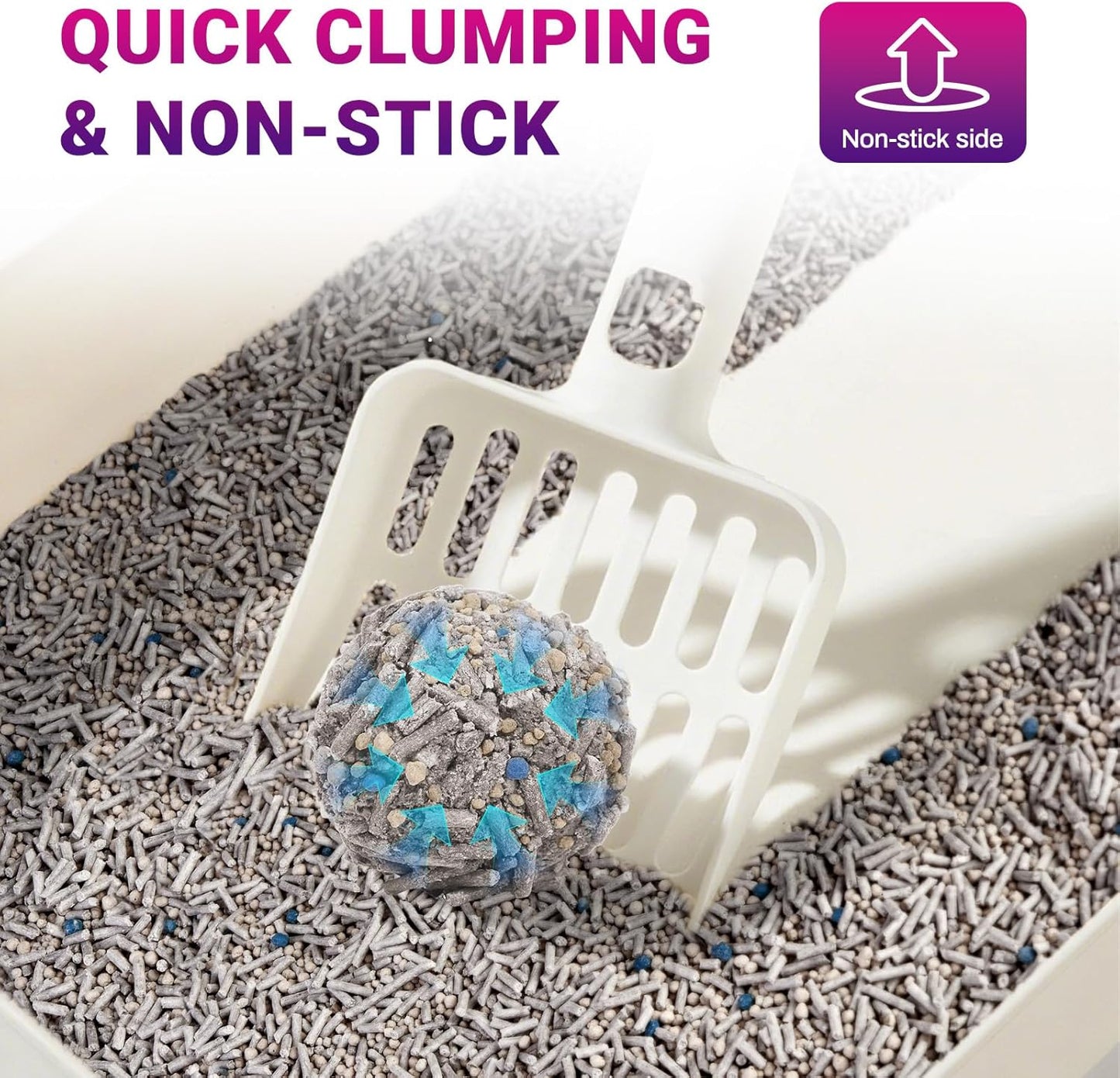 Ducksky Tofu Cat Litter Fast Clumping 5in1, Natural Plant-Based flushable Lightweight tofu Litter for Kitty, Effective Odor Control,unscented pellets, 99% Dust- Free,Low Tracking,(6.6LB x 4 Pack)