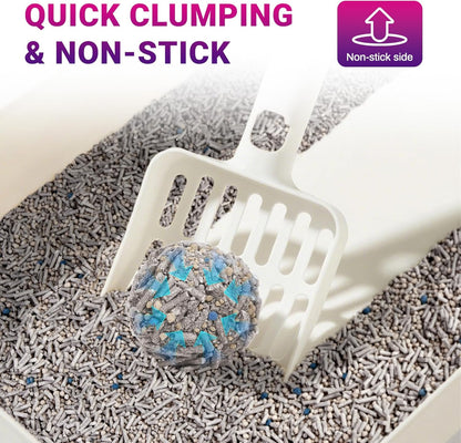 Ducksky Tofu Cat Litter Fast Clumping 5in1, Natural Plant-Based flushable Lightweight tofu Litter for Kitty, Effective Odor Control,unscented pellets, 99% Dust- Free,Low Tracking,(6.6LB x 4 Pack)