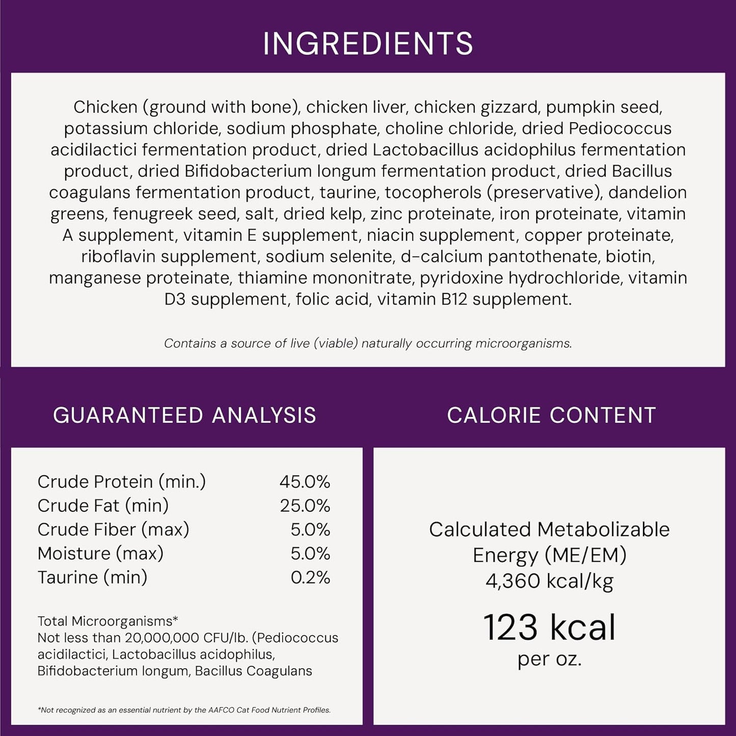 Stella & Chewy's Freeze-Dried Raw Cat Dinner Morsels - Premium Chicken Recipe with 98% Cage-Free Meat & Organs - Natural Grain-Free Cat & Kitten Food - Made in USA - 18 oz