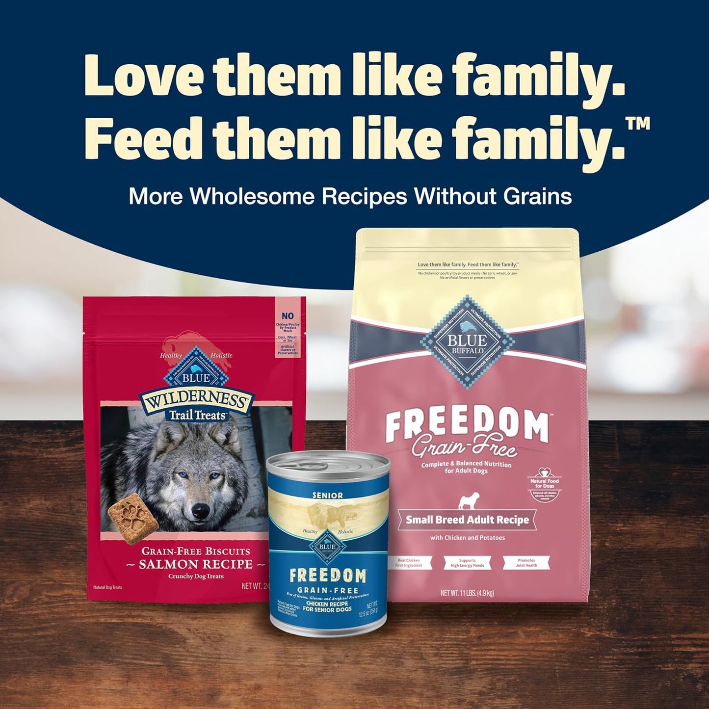 Blue Buffalo Freedom Grain-Free Small Breed Dry Dog Food, Supports High Energy Needs, Made in The USA with Natural Ingredients, Chicken & Potatoes, 11-lb Bag