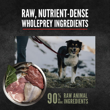 Bundle of ORIJEN Epic Bites Freeze-Dried Dry Dog Food Tundra Recipe 6oz Bag + ORIJEN Real Meat Shreds Wet Dog Food Variety Pack: Tundra + Original Recipes 12.8oz Cans (6 Count, 3 of Each)