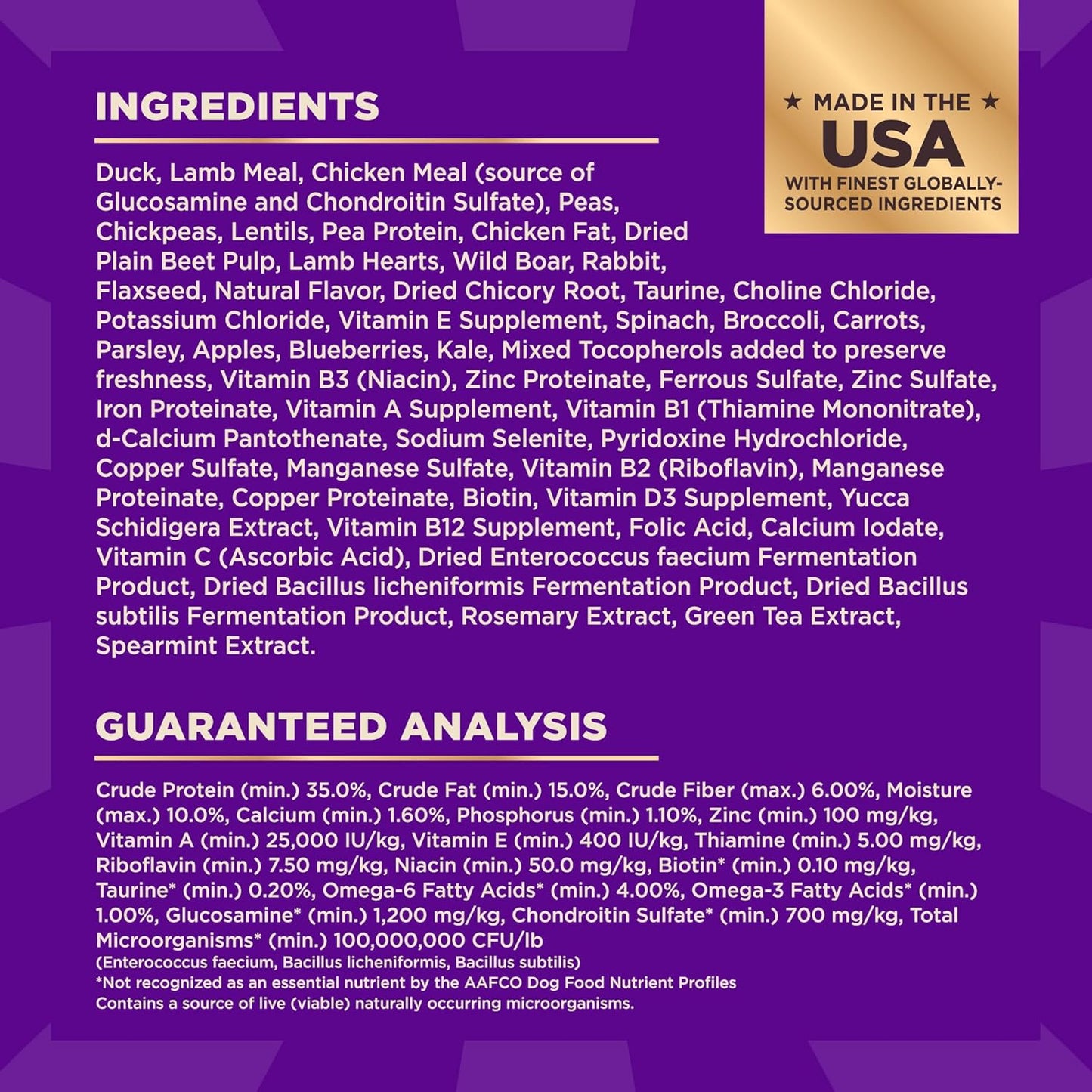 Wellness CORE+ Dry Dog Food with Freeze Dried Pieces, Grain Free, High Protein, Natural, Wild Game Duck, Lamb, Wild Boar, & Rabbit Recipe, (4-Pound Bag)