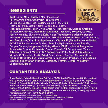 Wellness CORE+ Dry Dog Food with Freeze Dried Pieces, Grain Free, High Protein, Natural, Wild Game Duck, Lamb, Wild Boar, & Rabbit Recipe, (4-Pound Bag)