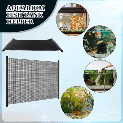 8Pcs Plastic Mesh Canvas Sheets Embroidery Aquarium Fish Tank Divider Plastic Grid Isolation Board Partition Net Pane Separator Filter Bottom Tray,20 Pcs Binding Bars Sliding Bars ,Crochet Projects