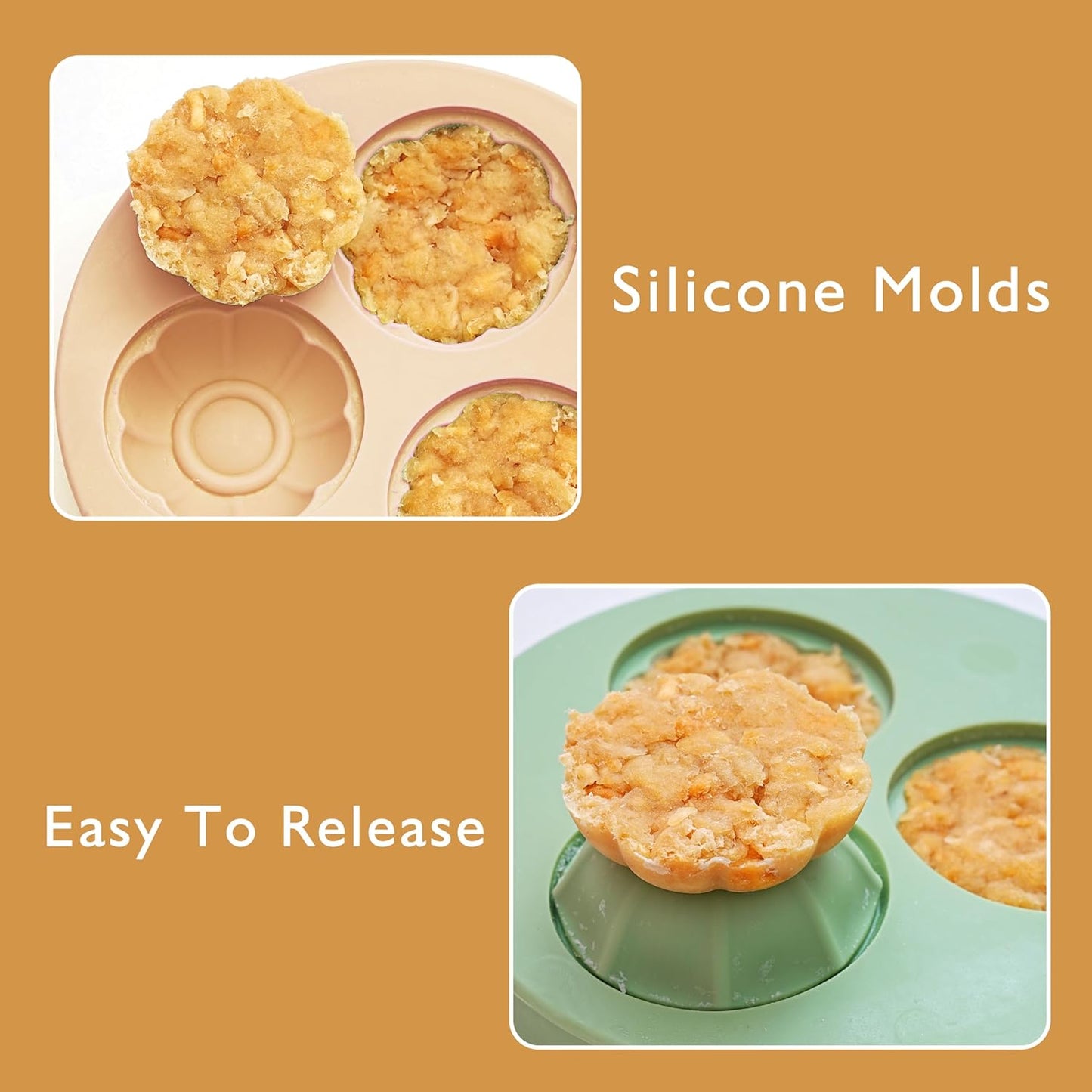 2 Pcs Multifunctional Silicone Dog Lick Bowl with Lick Mat and Dog Treat Molds Slow Feeder Dog Bowls BPA-Free Silicone Freeze Bowl for Pets, Choking Prevent, Anxiety Relief (Morandi Beige)