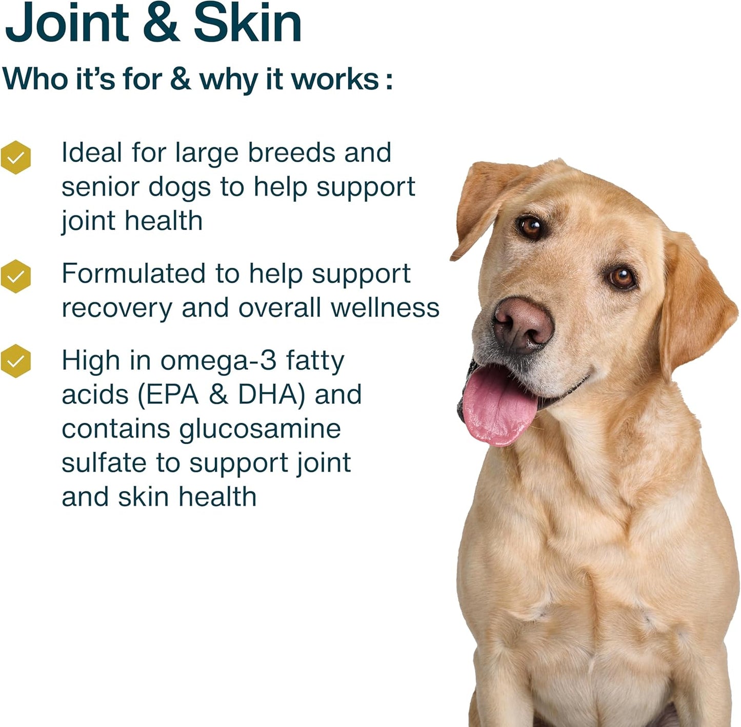 JustFoodForDogs Frozen Fresh Dog Food for Sensitive Skin Allergies, Joint Health, Complete Meal or Human Grade Dog Food Topper, Joint & Skin Support, 18 oz (Pack of 7)