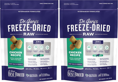 Best Breed Dr. Gary's Freeze-Dried Raw Food, Topper and Treat: Chicken Recipe - 4 oz. (Pack of 2)