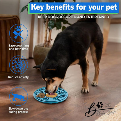 B The Boleo Shop Tree Design Lick Mat for Dogs and Cats, Slow Feeder, Anxiety Relief, Improve Grooming Session, Dog Toy to Keep Busy