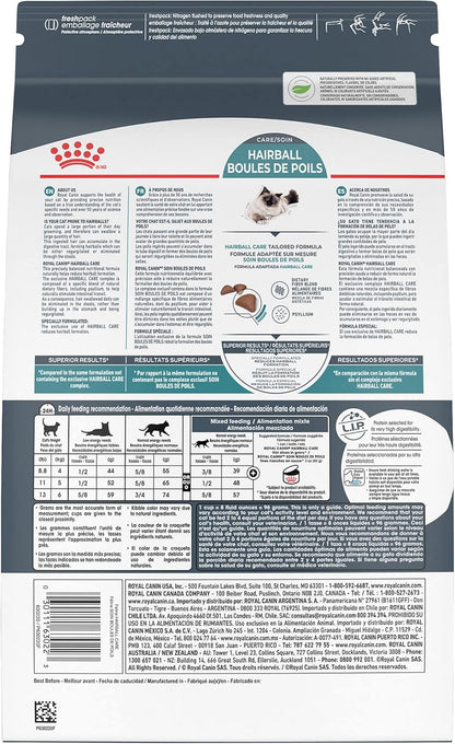 Royal Canin Feline Care Nutrition Hairball Care Adult Dry Cat Food, 14 lb Bag