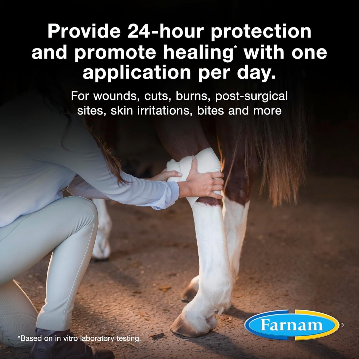 Farnam Purishield Horse Wound Care Fast-Acting Spray for Horses, Dogs, Cats & Livestock, 24-Hour Protection*, Cleans, Treats and Promotes Healing*