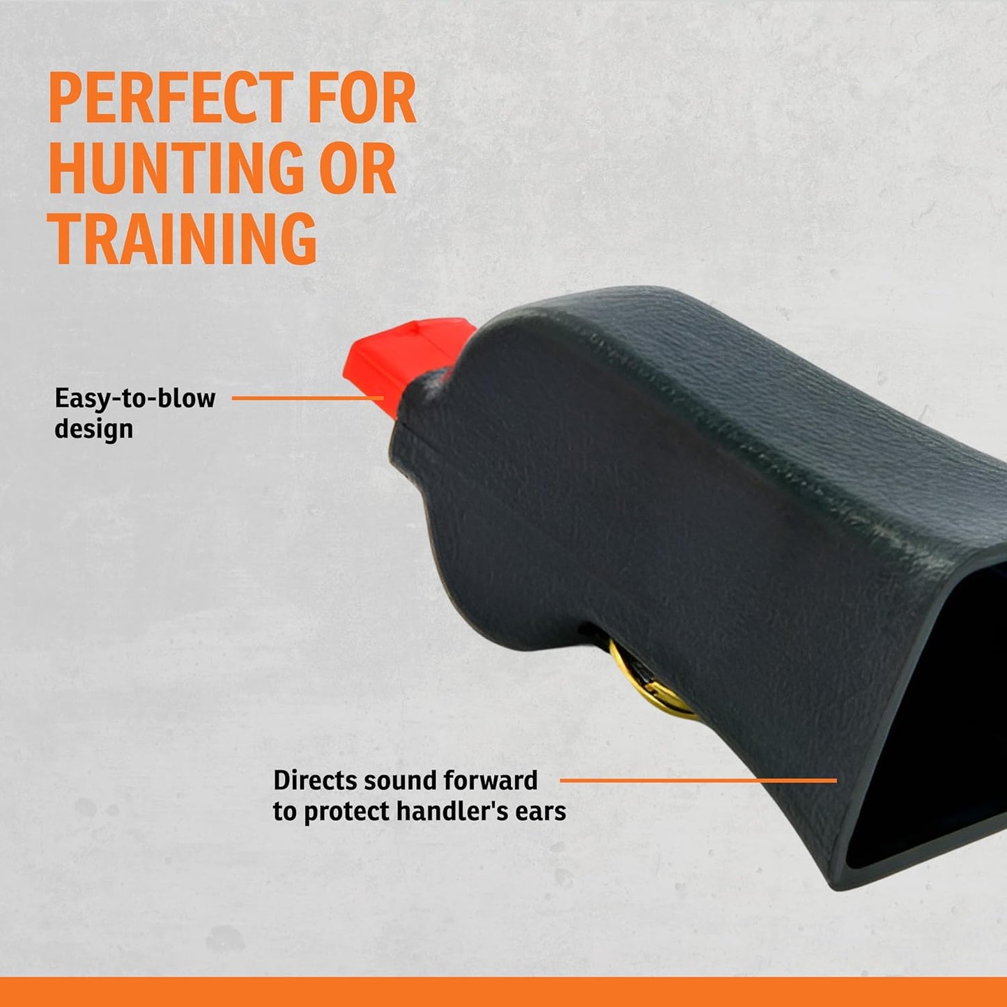 SportDOG Brand Competition Mega Whistle - Hunting Dog Training Whistle with Easy-to-Blow Design - Protects Handlers Ear - Black