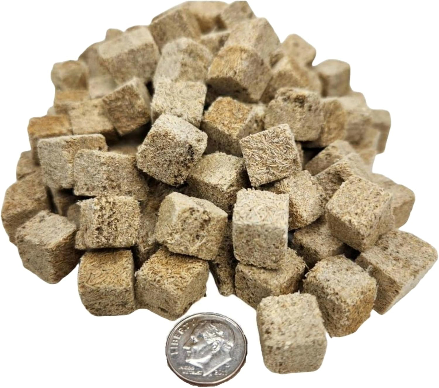 Aquatic Foods Inc. 5oz Tubifex Worm Cubes, Freeze Dried Tubifex Floating Cubes for Cichlids, Marine Fish, Koi & Pond Fish, All Tropical Fish, Land & Aquatic Turtles 5.0oz Bag