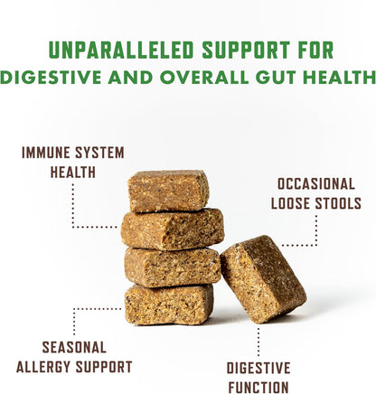 Rocco & Roxie Probiotics for Dogs, Support Gut and Digestive Health, Anti Diarrhea, Constipation & Gas Relief, Allergies, & Itchy Skin, Prebiotics, Enzymes, Puppy to Senior Dog Supplements Chews 60ct