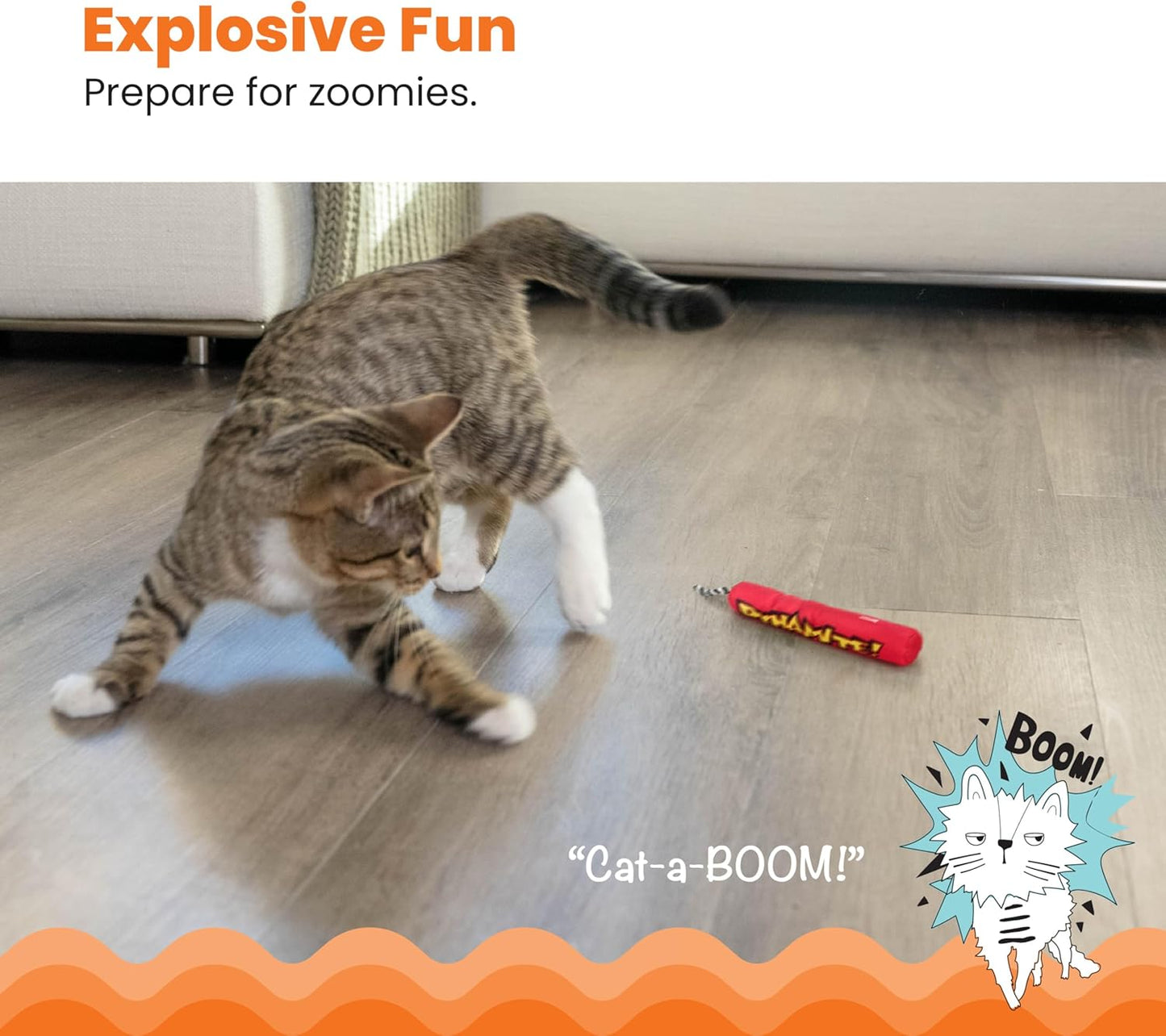 Catstages Green Magic Dynamite Stick Catnip Cat Toy