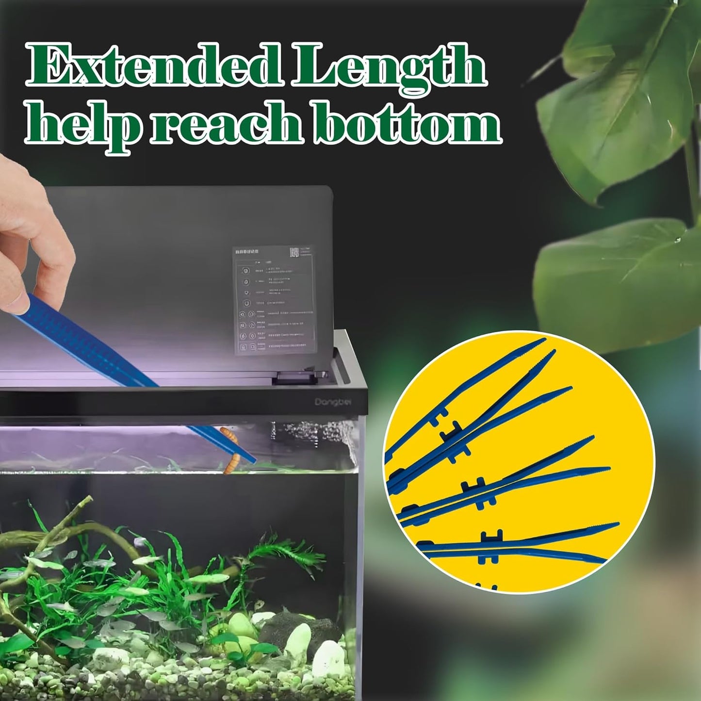 4-Pack Reptile Feeding Tongs Set - Hygienic Anti-Slip Blue Tweezers for Bearded Dragons, Lizards, Snakes, Aquariums & Small Animals(Five colors to choose from)