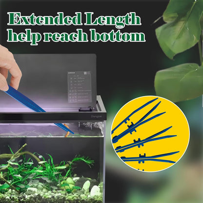 4-Pack Reptile Feeding Tongs Set - Hygienic Anti-Slip Blue Tweezers for Bearded Dragons, Lizards, Snakes, Aquariums & Small Animals(Five colors to choose from)