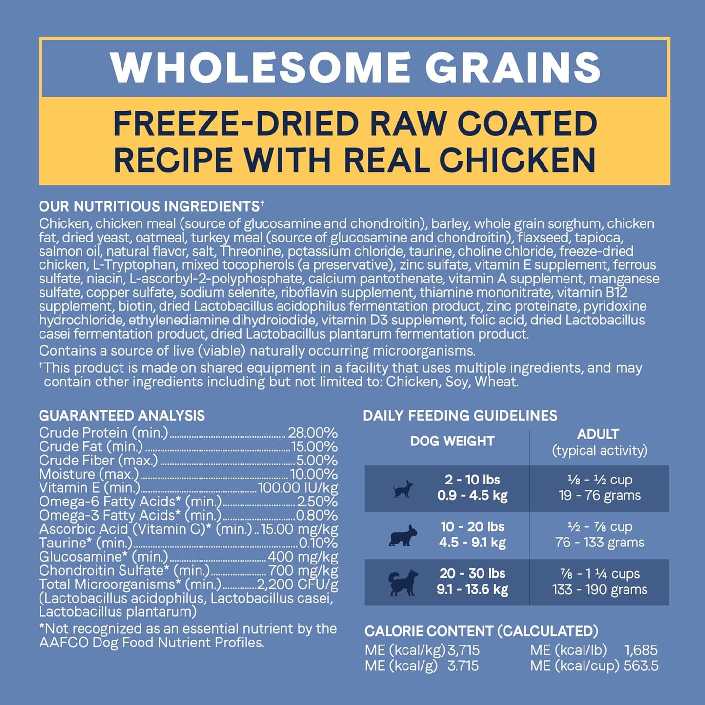 CANIDAE Pure Petite Premium Dry Dog Food for Small Breeds, Chicken & Wholesome Grains Recipe, 4 lbs.