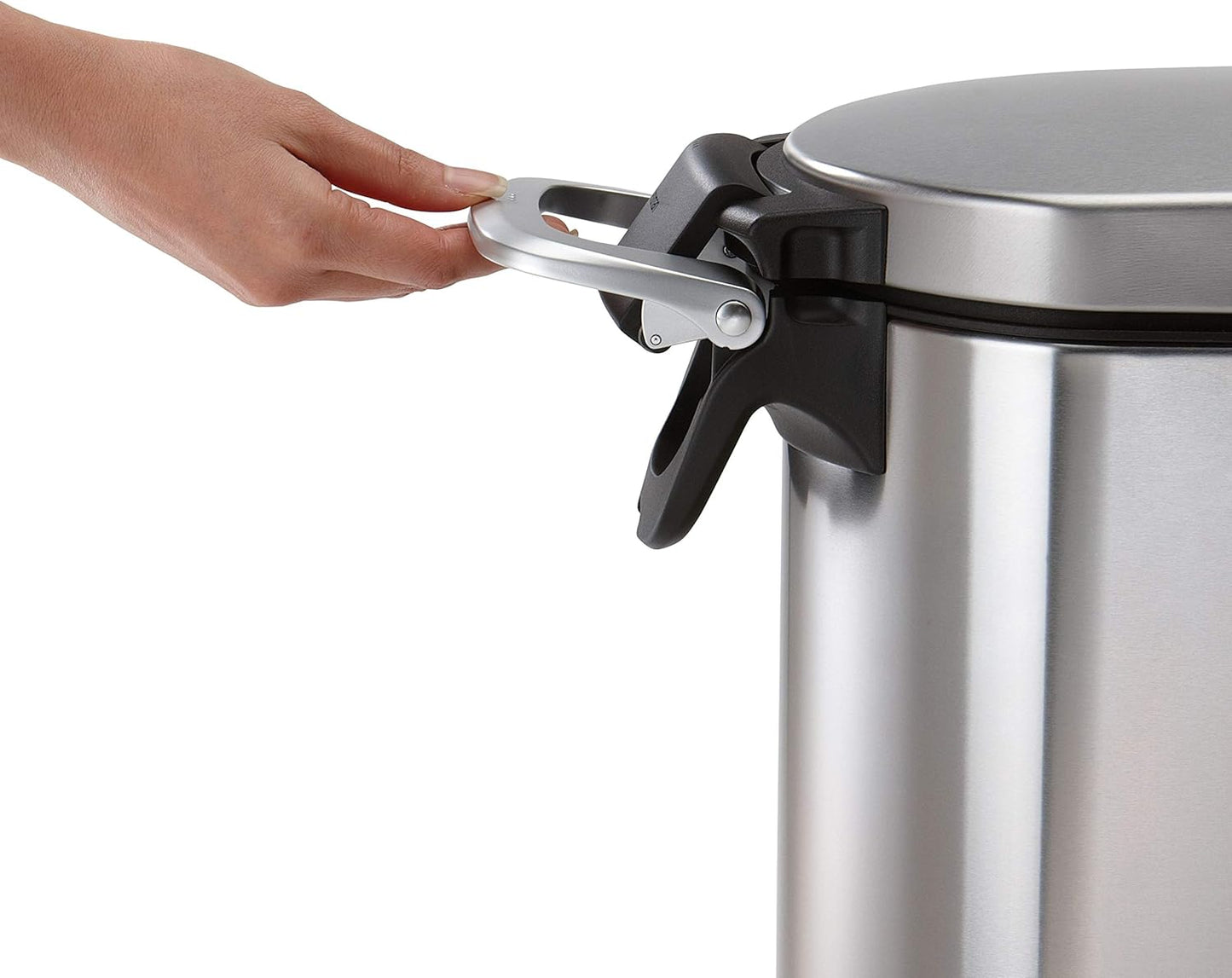 simplehuman 35 Liter, 40 lb / 18.1 kg X-Large Pet Food Storage Container for Dog Food, Cat Food, and Bird Feed, Brushed Stainless Steel