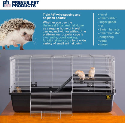 Prevue Pet Products 528 Universal Small Animal Home, Dark Gray