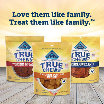 Blue Buffalo True Chews Dog Treats Made in the USA with Natural Ingredients Chicken Pot Pie