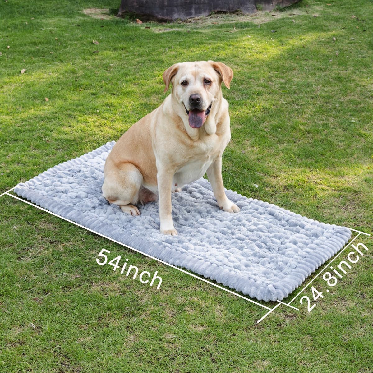 Dog Bed Mat for Car Back Seat, Non-Slip Pet Seat Cover & Travel Bed Mats, Fits Truck Backseat Extenders and Universal Vehicle Seats Protectors 24.8x54 inch