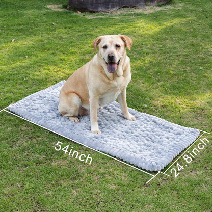 Dog Bed Mat for Car Back Seat, Non-Slip Pet Seat Cover & Travel Bed Mats, Fits Truck Backseat Extenders and Universal Vehicle Seats Protectors 24.8x54 inch