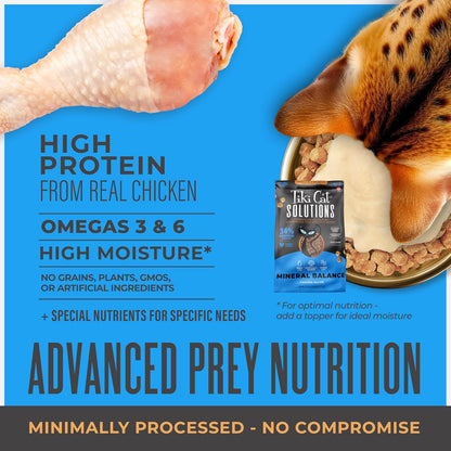 Tiki Cat Solutions Mineral Balance Dry Cat Food, Supports Urinary Health, Chicken, 5.6 lbs. Bag