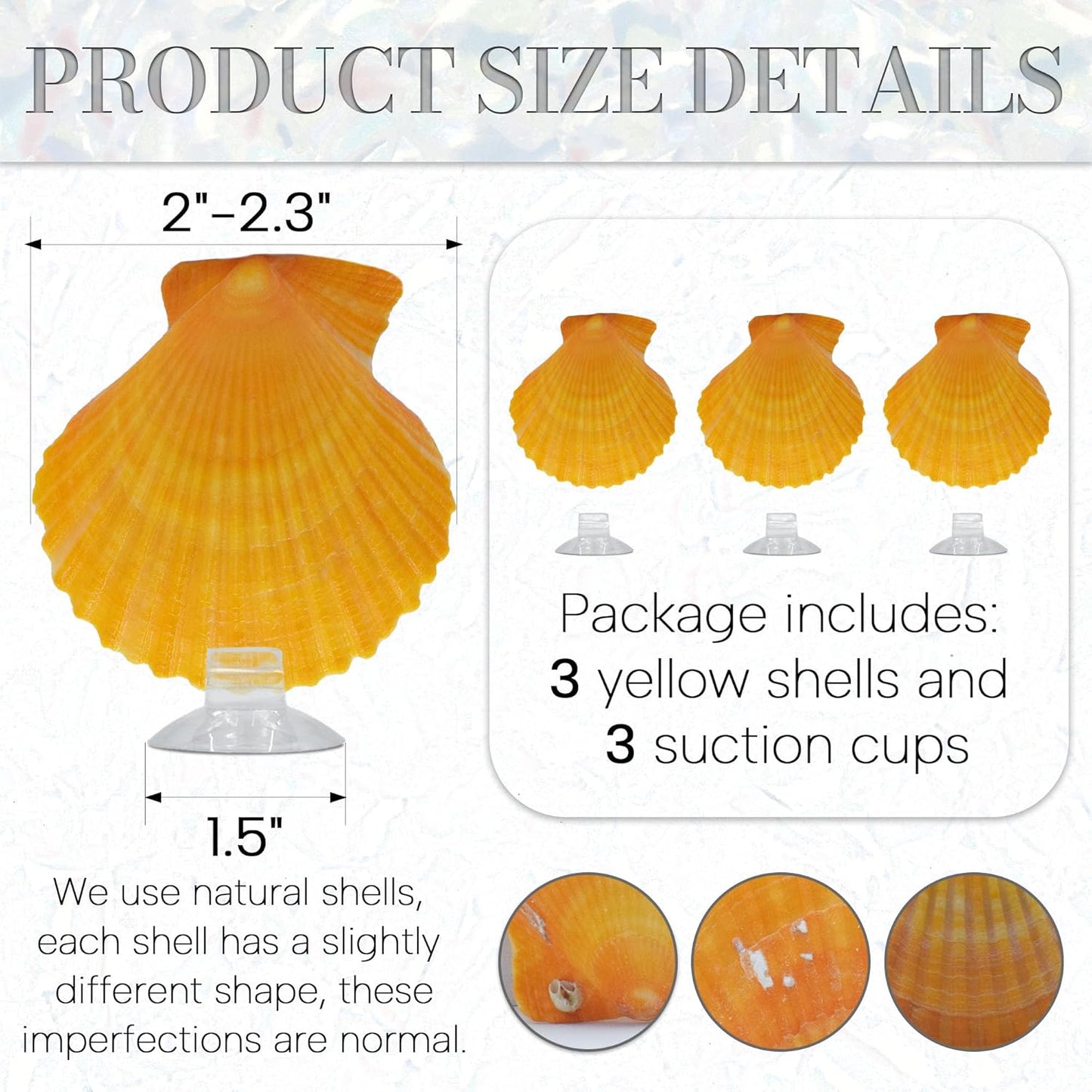 3PCS Betta Hammock Shells, Natural Small Fish Tank Decorations, Betta Fish Tank Accessories, Aquarium Decorations, Aquarium Hideout Habitat for Sleeping Resting Hiding Playing (Yellow)