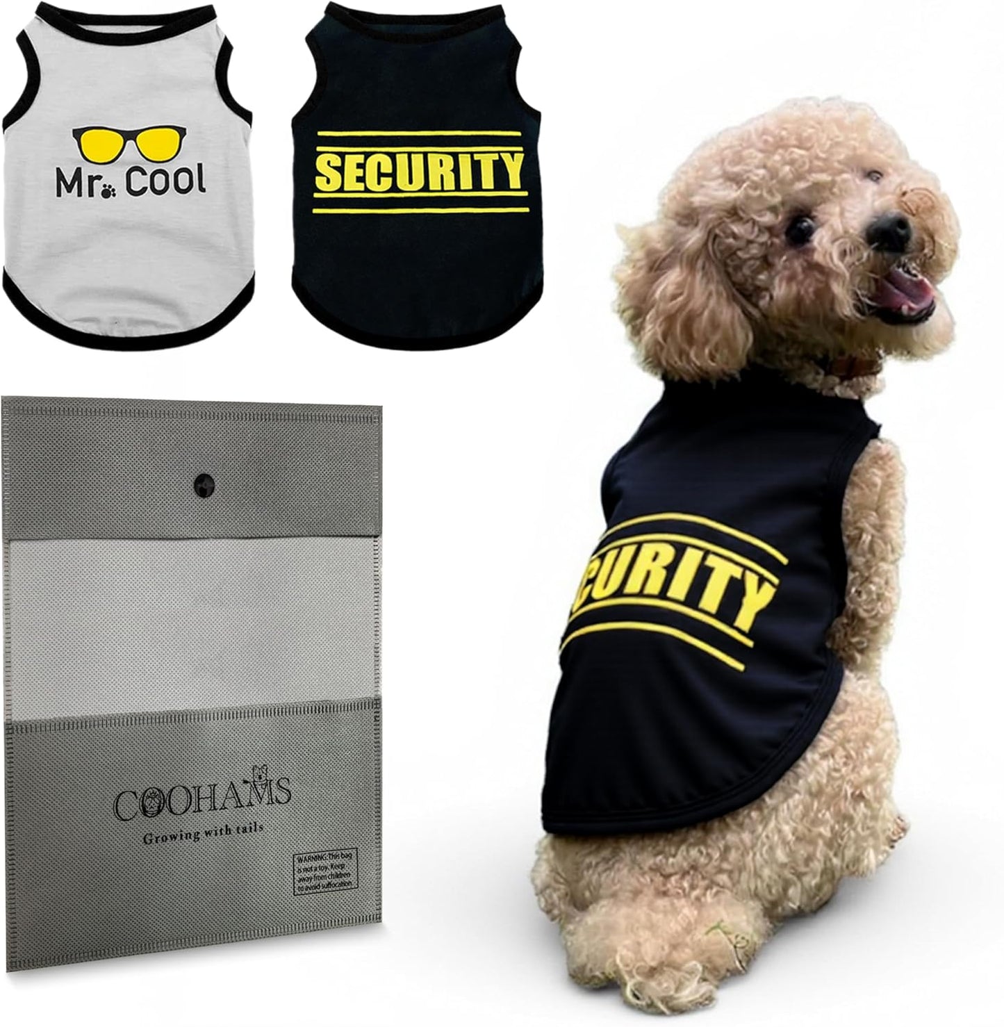 2Pack Dog Shirts for Boy, Dog Clothes (up to 38 lbs.), Puppy Clothes, Pet T Shirt for Small and Medium Breeds, Tank Top, Chihuahua & Yorkies & Dachshund Outfit, Cotton Fabric(2pcs,XXX-Large)