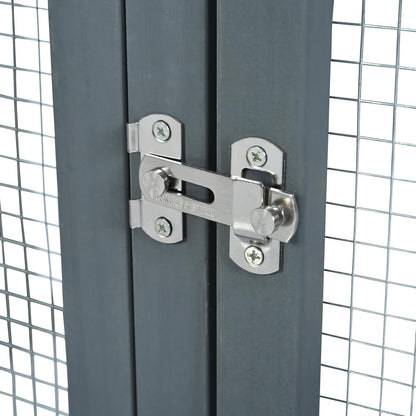 68.90" H Catio Outdoor Cat Enclosure Large, Tall Wooden Cat House with Weatherproof Roof, Cat Cage Playpen with 2 Multiple Platforms & 7 Removable Wood Boxes, for Cats, Grey