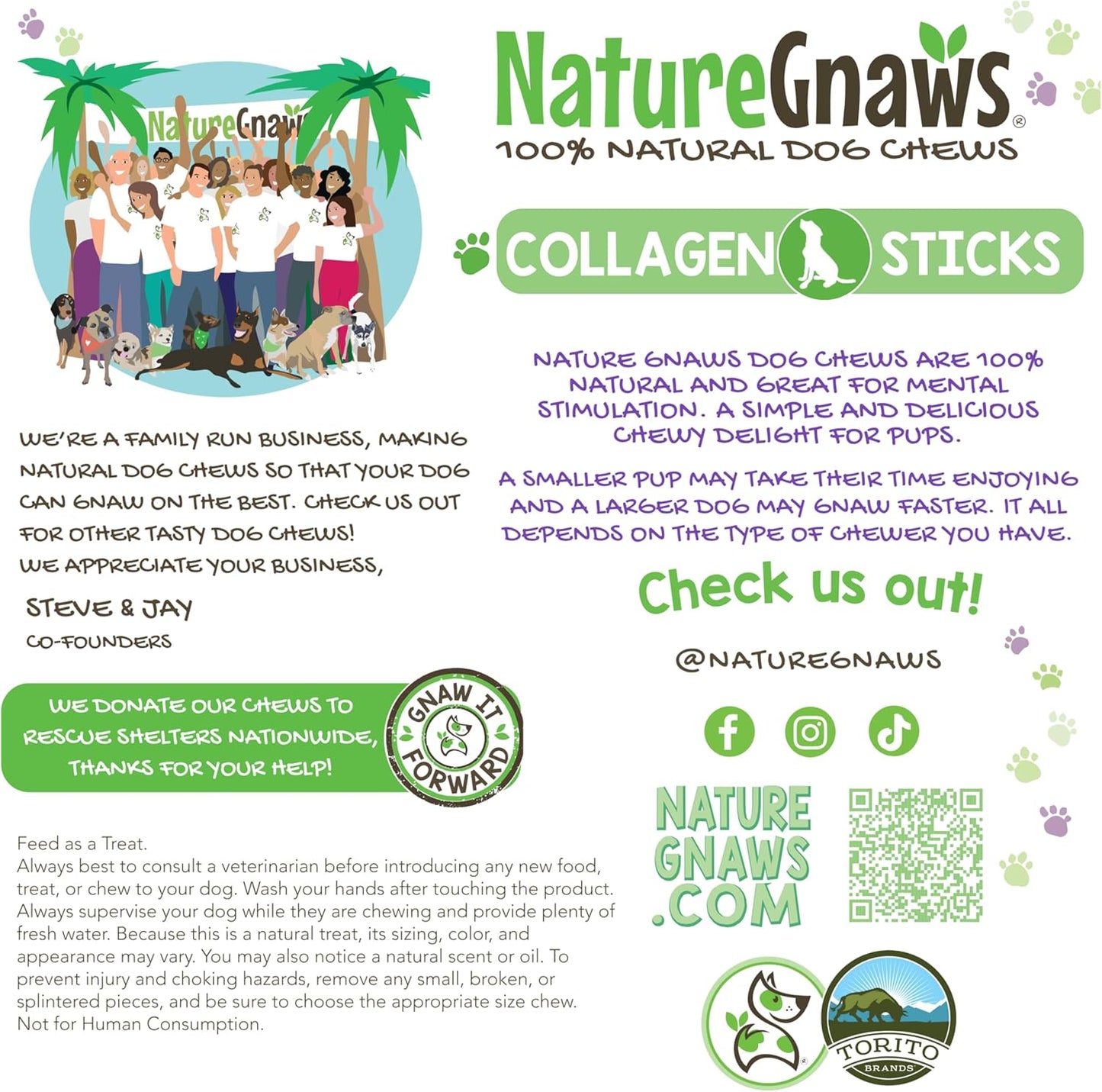 Nature Gnaws Collagen Sticks for Dogs 6" (12 Count) - Long Lasting for Small and Medium Dogs - Natural Beef Hide Dog Chew Bones