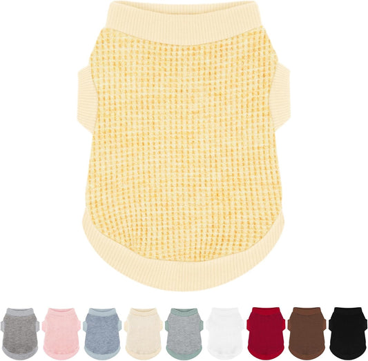 Cozy and Functional Dog Shirts for Small Puppies: Stretchable Ginger Attire with Easy-On Design, Ideal for Chihuahuas and Yorkies - Enhance Comfort and Playfulness on Chill Days Medium