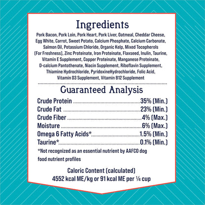 Stewart Freeze Dried Dog Food Topper, PuffTops, Bacon & Cheese, 3.5 Ounce Resealable Pouch, Flavor Enhancing Meal Topper or Dog Treat, Made in USA