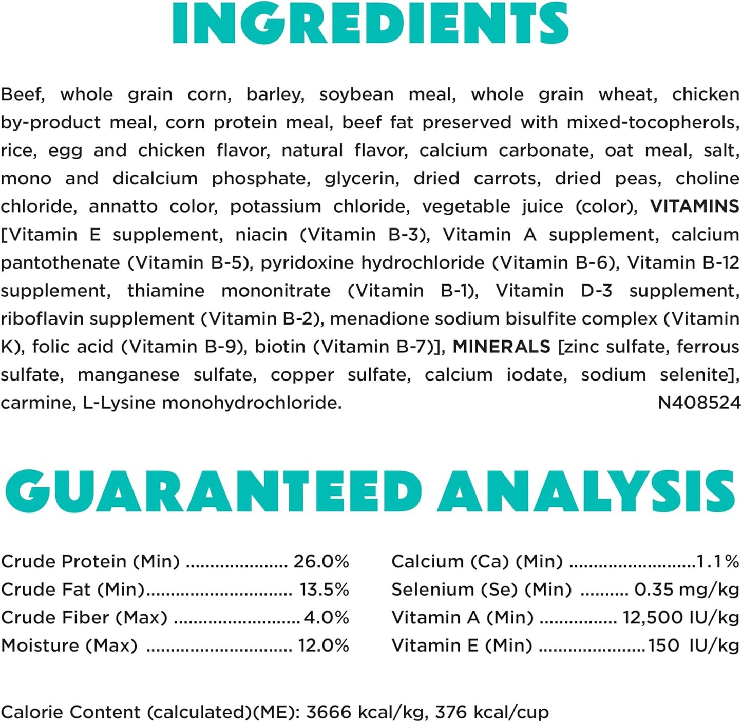 Purina Beneful Incredibites With Farm-Raised Beef Natural Small Breed Dry Dog Food With Added Vitamins, Minerals and Nutrients - (Pack of 4) 3.5 lb. Bags