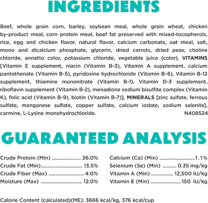 Purina Beneful Incredibites With Farm-Raised Beef Natural Small Breed Dry Dog Food With Added Vitamins, Minerals and Nutrients - (Pack of 4) 3.5 lb. Bags