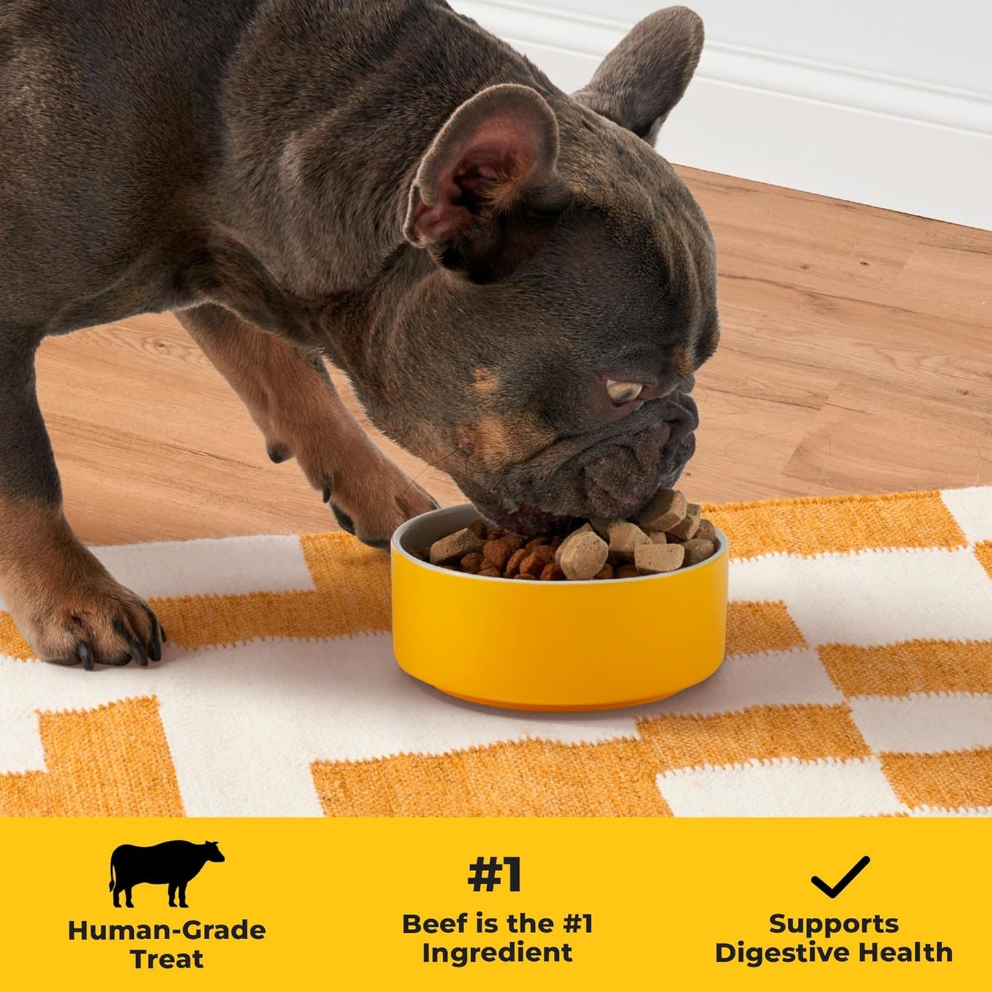 Barkin’ Good Beef - Freeze Dried Raw Dog Treats, Human Grade Beef Heart and Liver for Training, Meal Topper - High Protein (24g Per Cup) - Best Dog Stocking Stuffers, Made in The USA, 4oz Bag