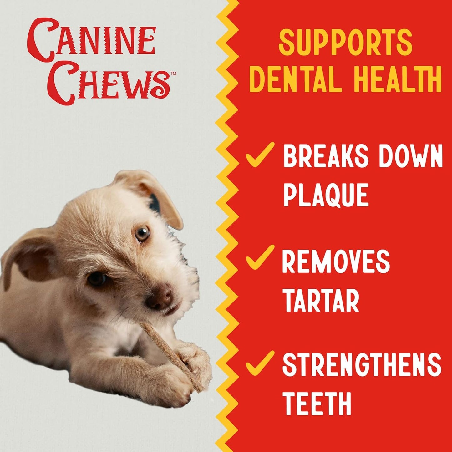 Canine Chews 5" Munchy Rawhide Sticks for Small Dogs Munchy Dog Snack Sticks 100 Pack (Chicken)