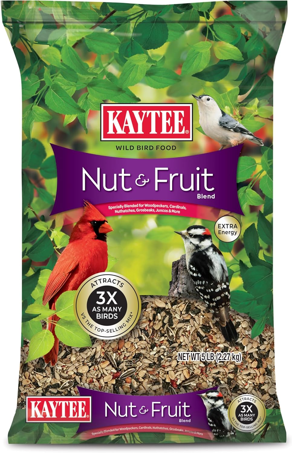 Kaytee Nut & Fruit Wild Bird Seed, 5 lb